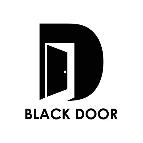 black door vector logo template 6263256 Vector Art at Vecteezy