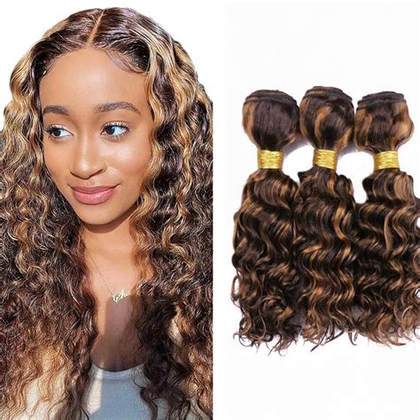 Amazon Ombre Bundles Human Hair P4 30 Brown Bundles Highlight