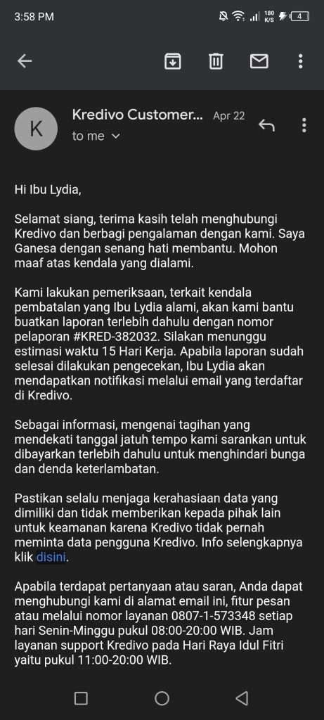 Transaksi Dibatalkan Tapi Masih Ditagih Oleh Kredivo Dan Tidak Ada