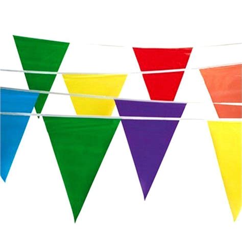 100 Foot Multicolor Birthday Party Pennant Banner Decorations Supplies