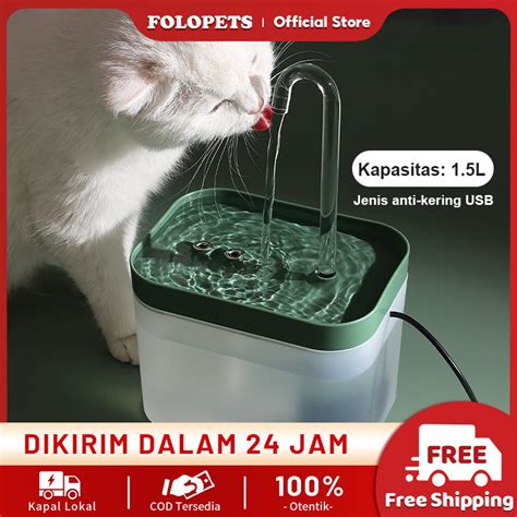 Jual Folopets Water Fountain Kucing Tempat Minum Kucing Air Mancur