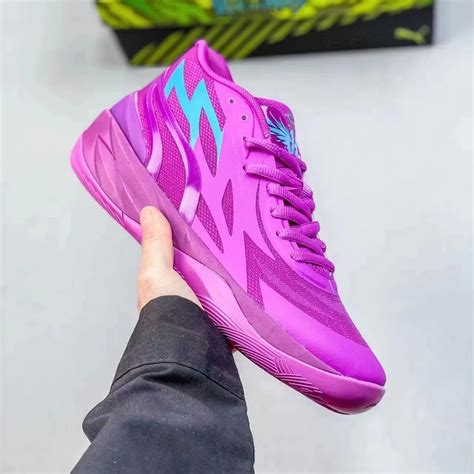 Mens Lamelo Ball MB 2.0 Basketball Shoes Purple Rick Green And Blue ...