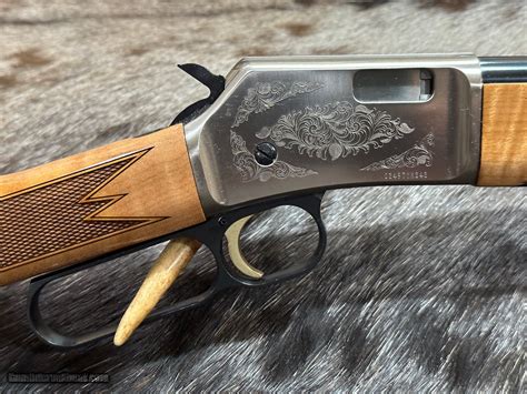 New Browning Bl 22 Grade Ii 22lr Nickel Engraved Aaa Maple 20 Lever