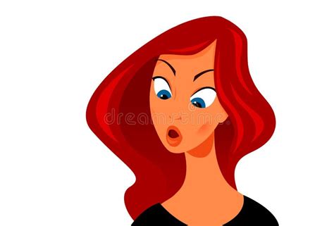 Shocked Woman Vector Stock Photo Image 18360780