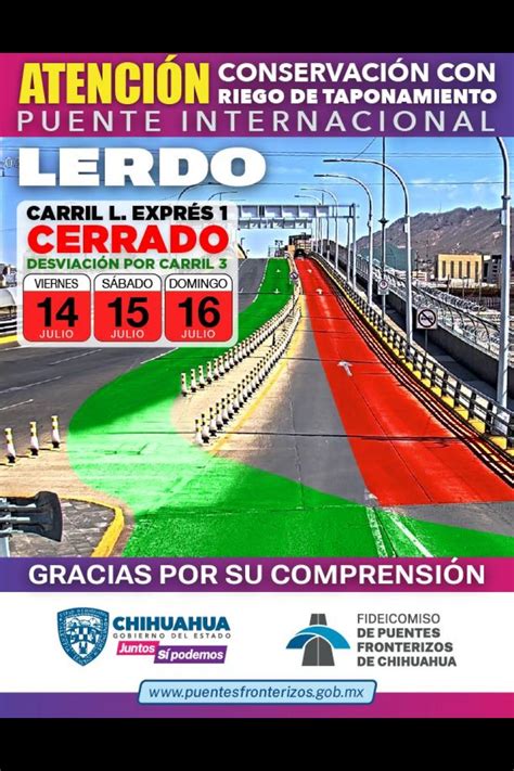 Cerrarán carril de Línea Exprés en puente Lerdo por recarpeteo