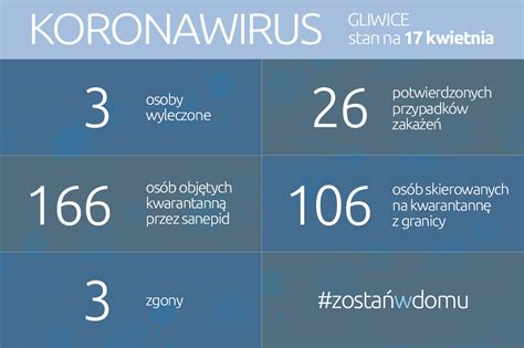 Koronawirus Stan Na 17 Kwietnia 2020 Roku Miasto Gliwice