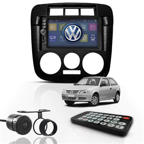 Kit Central Multimidia Universal Mp5 2 Din Bt Espelha Volkswagen Gol G4