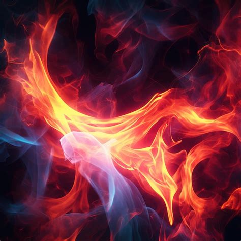 Premium Ai Image Flames Of Fire Isolated On Black Background