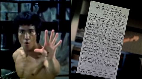 Here's what Bruce Lee’s training routine looked like Bruce Lee