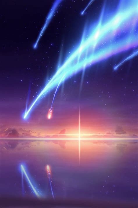 Comet Tiamat Name Paintings Kimi No Na Wa Sky Anime