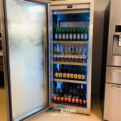 Geladeira Para Cerveja Vertical - Cervejeira Vertical em Aço Inox | Frigobar grande, Geladeira de bebidas ...
