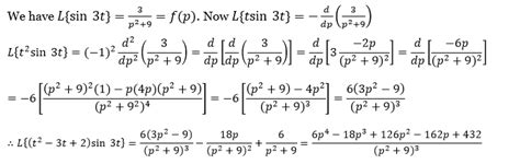 Laplace Transform Ii Exercise Solved Problems Answer Key For Math