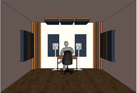 akustik treatment home studio ukuran