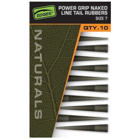 Fox Edges Naturals Power Grip Naked Line Tail Rubbers 7 10 Tubes