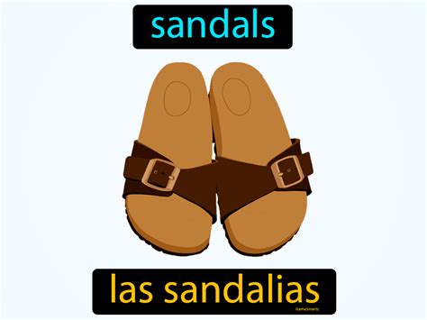 Las Sandalias Definition Image Flippy Flashcards