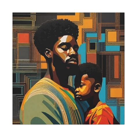 Father & Son, Black Art - Etsy