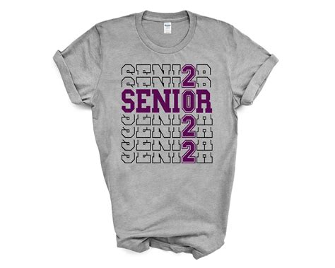 Class Of 2022 Senior Repeating T Shirt Senior 2022 Shirt Graduation