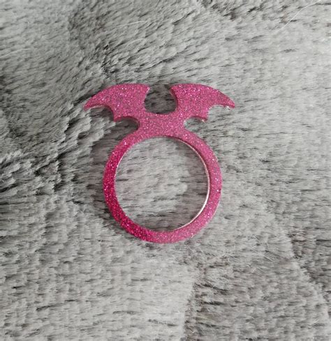 Bague en résine Chat ou Chauve souris Etsy France