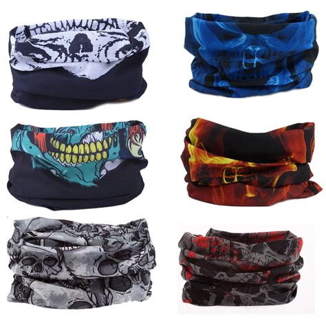 Mixed Batch Multifunctional Headwear Neck Bandana Multi Scarf Tube Mask Cap Skull Bandana Free