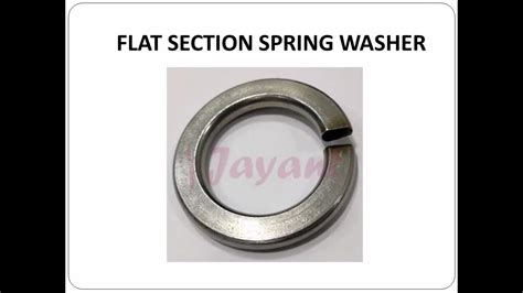 Flat Section Spring Washer Stainless Steel