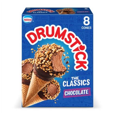 Nestle Drumstick Chocolate Frozen Dairy Dessert Cones 8 Each Kroger