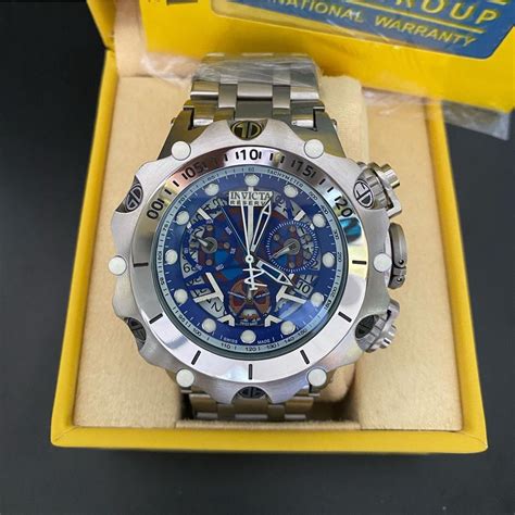 Rel Gio Invicta Hybrid Venom Reserve Skeleton Prata Masculino Luxo