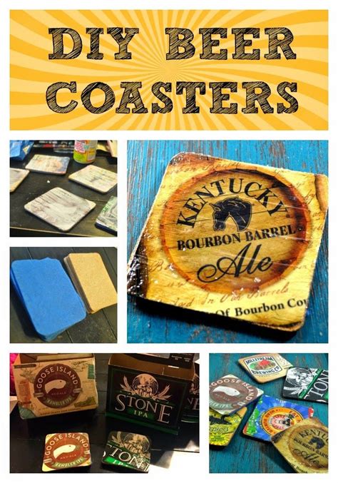 Project: DIY Beer Coasters | Beer coasters diy, Beer coasters, Diy ...