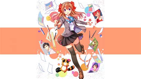 Wallpaper Illustration Anime Girls Cartoon Thigh Highs Gekkan Shoujo Nozaki Kun Sakura