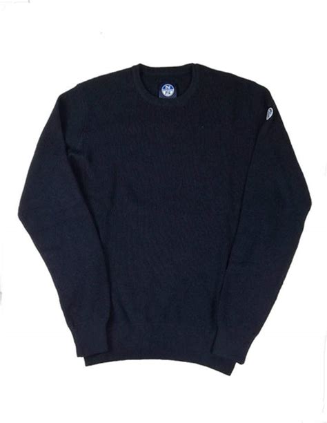 North Sails Sweater Round Neck 12ggg Navy Blue Impact Shop Action