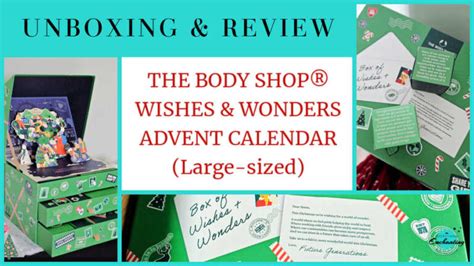 Unboxing The Body Shop Wishes Wonders Advent Calendar Review