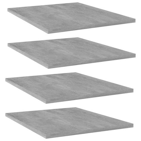 Prateleiras Para Estante 4 Pcs 40x50x1 5cm Contraplacado Cinza 805194