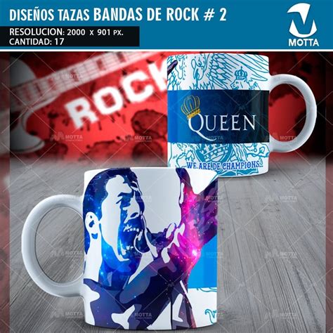 Dise Os Para Tazas De Bandas De Rock Pack