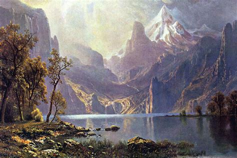 Lake Tahoe Painting By Albert Bierstadt Fine Art America