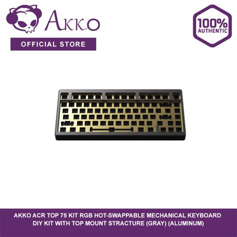 AKKO ACR Top Kit RGB Hot Swappable Mechanical Keyboard DIY Kit With Top Mount Stracture Gray