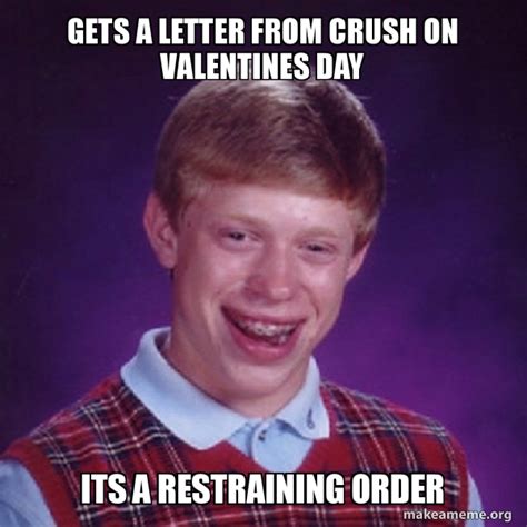 Gets A Letter From Crush On Valentines Day Its A Restraining Order