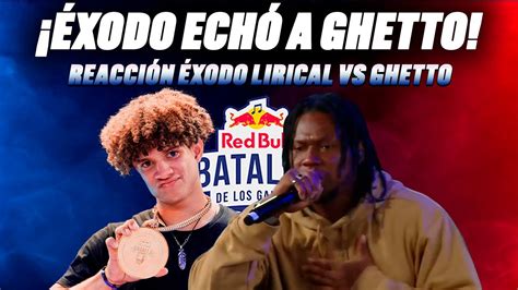 ÉXODO LE GANÓ BIEN A GHETTO II REACCIÓN ÉXODO vs GHETTO II RED BULL