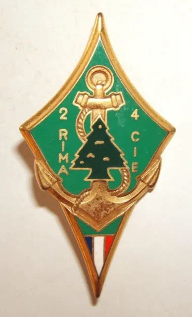 INSIGNE 2 REGIMENT INFANTERIE DE MARINE 4 COMPAGNIE Fraisse EUR 8