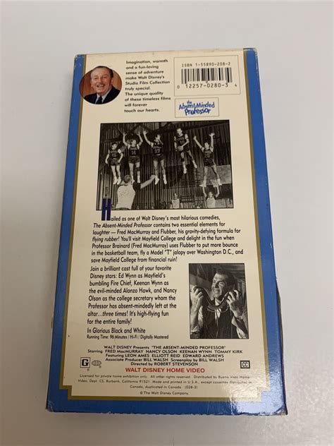 Walt Disney S Studio Film Collection The Absent Minded Professor Vhs