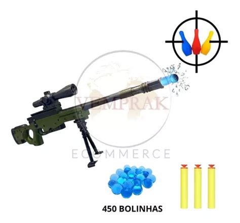 Arma De Brinquedo Sniper Cm Lan A Bolinha De Gel Parcelamento Sem Juros