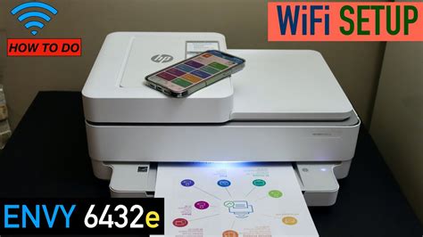 Hp Envy 6432e Wifi Setup Connect To Home Wifi Network Youtube