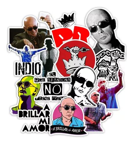 Stickers Los Redondos Patricio Rey Indio Solari 20 Unidades MercadoLibre