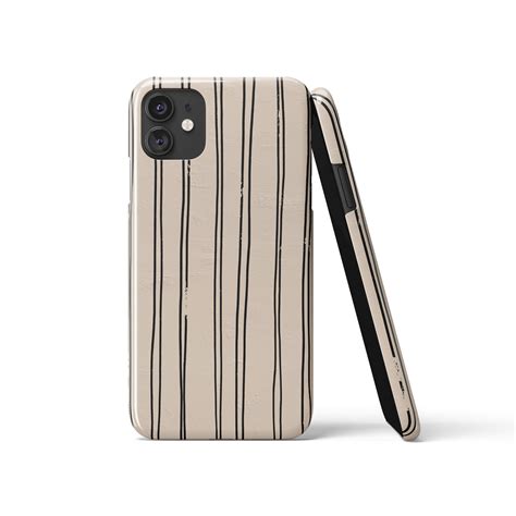 Minimalist Line Art Beige Iphone Case — Hypesheriff Us