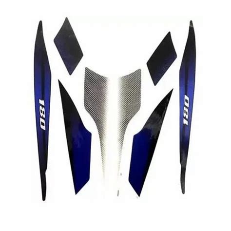 Blue And Black Bajaj Pulsar 180 Bike Graphic Sticker Set At Rs 400 Set