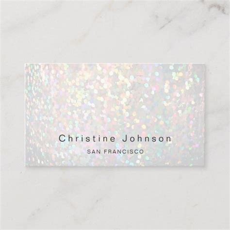 pastel colors simulated iridescent bokeh business card | Zazzle.com ...