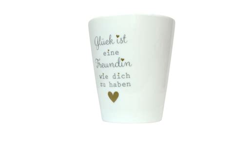 Krasilnikoff Kaffeebecher Spr Che Tasse Mug Cup Gl Ck Ist Eine Freundin