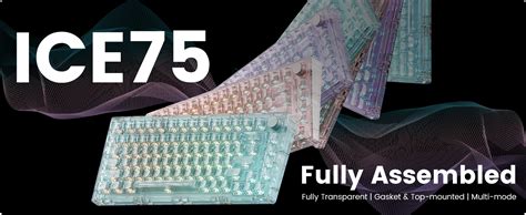 Amazon Monsgeek Wireless Mechanical Keyboard Ice Pink Fully Transparent Key Hot