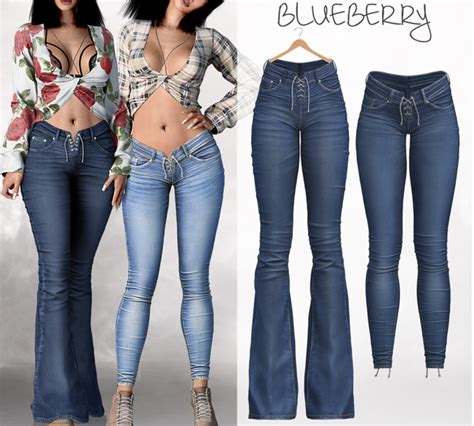 Second Life Marketplace Blueberry Jolene Jeans Midnight