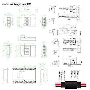 Amazon KWBRC 50 Sets JST Connector Kit Servo Plug Male Female