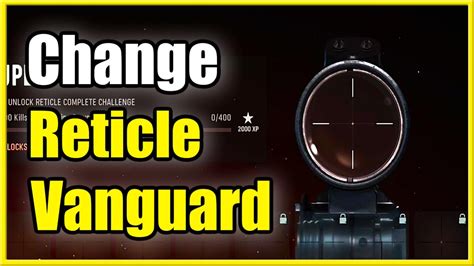 How To Change Reticle In Call Of Duty Vanguard Best Optics Crosshair