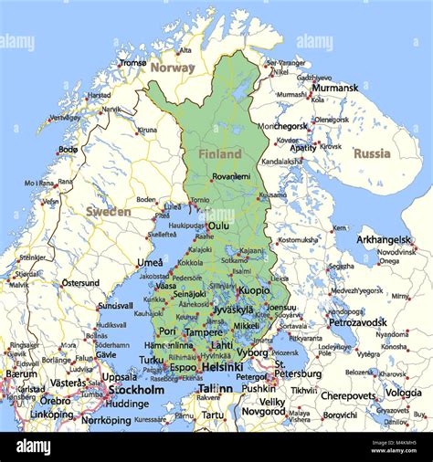 Mappa Della Finlandia